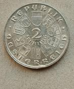 Oostenrijk, 2 schilling 1928 Franz Schubert., Ophalen of Verzenden, Oostenrijk, Losse munt, Zilver