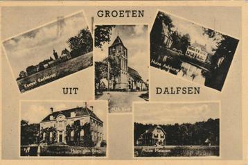 DALFSEN Kasteel Huizen Kerk Groeten 1952 beschikbaar voor biedingen