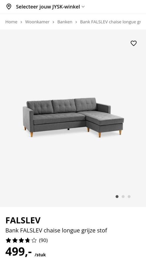 Jysk Falslev hoekbank, Tuin en Terras, Tuinsets en Loungesets, Zo goed als nieuw, Ophalen