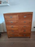 Teakhouten ladekast, Huis en Inrichting, Kasten | Ladekasten, Ophalen, Gebruikt, 5 laden of meer, 100 tot 150 cm