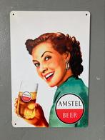 Vintage Amstel Bier Bord. 30 bij 20 Mancave, Verzamelen, Merken en Reclamevoorwerpen, Ophalen of Verzenden, Zo goed als nieuw