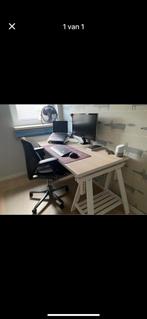 Bureau 150x75, Ophalen, In hoogte verstelbaar, Zo goed als nieuw