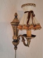 Wandlamp, Huis en Inrichting, Lampen | Wandlampen, Ophalen of Verzenden, Gebruikt, Metaal, Barok