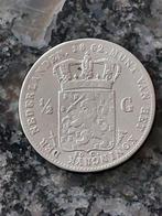 Halve gulden 1862 zilver zie foto's, Postzegels en Munten, Munten | Nederland, Zilver, Ophalen of Verzenden