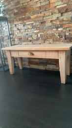 Teakhouten tafelbank salontafel halbank, Huis en Inrichting, Ophalen, Gebruikt, 100 tot 150 cm, Minder dan 50 cm