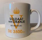 Mok: Soldaat van Oranje De Musical De 3500 ste. Hoogte 9 cm., Overige typen, Ophalen of Verzenden, Zo goed als nieuw, Overige stijlen