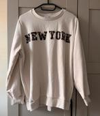 M&Mode Beige Trui met 'New York' Print - Maat M, Ophalen of Verzenden, Zo goed als nieuw, Maat 38/40 (M), Beige