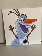 Frozen Olaf schilderij 50x50cm, Ophalen, Zo goed als nieuw, Wanddecoratie