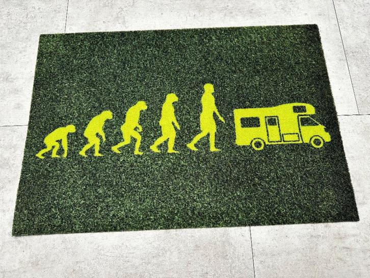 Deurmat Homo Sapiens Camper - NIEUW - C1238, Caravans en Kamperen, Kampeeraccessoires, Nieuw, Ophalen of Verzenden