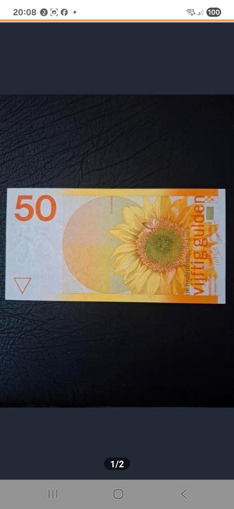 50 Gulden 1982 in een erg mooie kwaliteit., Postzegels en Munten, Bankbiljetten | Nederland, Los biljet, 50 gulden, Ophalen of Verzenden