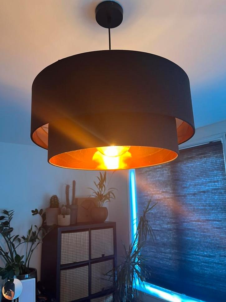 Plafond lampenkap, oranje binnenkant, Huis en Inrichting, Lampen | Plafondlampen, Zo goed als nieuw, Ophalen