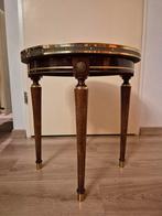 Prachtig Louis XVI stijl bijzettafeltje hout met messing, Ophalen, Gebruikt