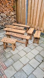 Railway Wood Bankjes & Krukjes - Robuust NIEUW, Ophalen, Nieuw, Hout
