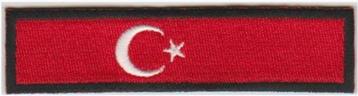 Turkse vlag stoffen opstrijk patch embleem #2 beschikbaar voor biedingen