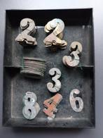 Brocante cijfers melkbus jaren 40-50., Ophalen of Verzenden