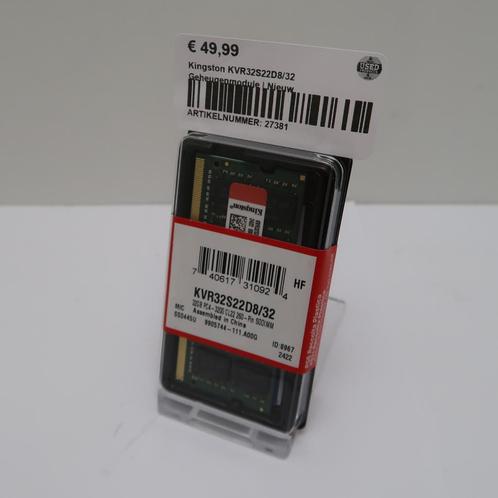 Kingston KVR32S22D8/32 Geheugenmodule | Nieuw, Computers en Software, RAM geheugen, Zo goed als nieuw