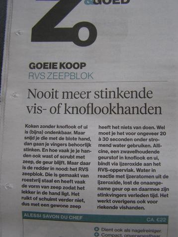 RVS zeepblokje / blokje zeep verwijdert onaangename geurtjes beschikbaar voor biedingen