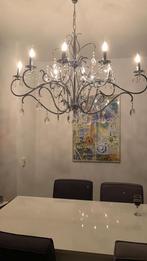 Unieke Elegante Kroonluchter met Kristallen, Ophalen, Zo goed als nieuw, Metaal