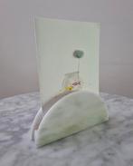 Vintage carrara marmeren kaarthouder serverhouder, Ophalen of Verzenden