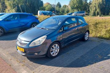 Opel Corsa 2008 Grijs blauw, hatchback beschikbaar voor biedingen