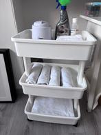 Trolly met sterilisator etc., Ophalen, Zo goed als nieuw, Wit, Handen en Nagels