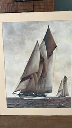 Jan kusters - wolk van zeilen - repro zonder lijst, Antiek en Kunst, Kunst | Schilderijen | Klassiek, Ophalen of Verzenden