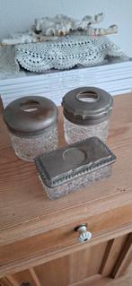 Glazen badkamerset, Antiek en Kunst, Curiosa en Brocante, Ophalen of Verzenden