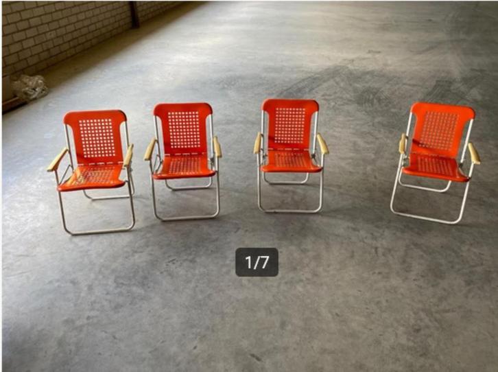 5 Vintage kinderstoeltjes/klapstoeltjes uit de jaren 80, Kinderen en Baby's, Kinderstoelen, Gebruikt, Inklapstoel, Ophalen