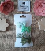 4 klikklak speldjes strikjes 3 cm groen, Ophalen of Verzenden, Nieuw