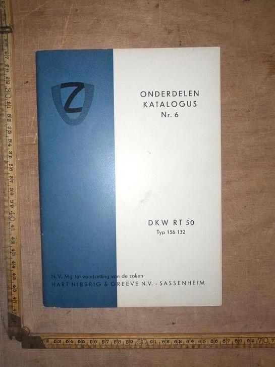 DKW RT50 Onderdelen Documentatie no. 6, Fietsen en Brommers, Handleidingen en Instructieboekjes, Zo goed als nieuw, Ophalen of Verzenden