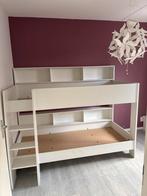 Witte Hoogslaper met Opbergruimte, Huis en Inrichting, Ophalen, Gebruikt, Eenpersoons, 160 tot 180 cm