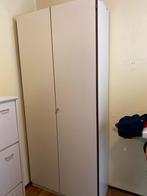 Ecrukleurige Servieskast - 90x202x39 cm, Overige materialen, Gebruikt, 200 cm of meer, 25 tot 50 cm