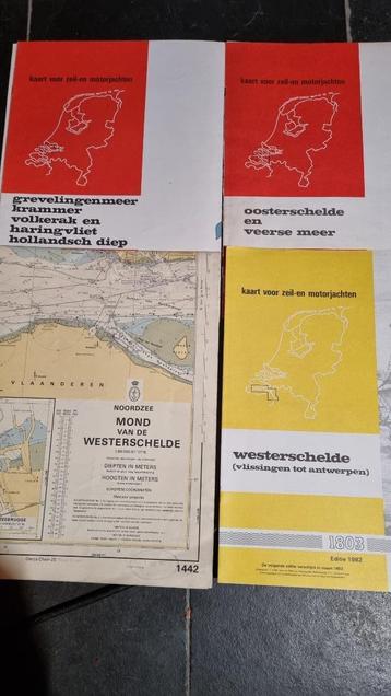 4 oude Maritieme Kaarten beschikbaar voor biedingen