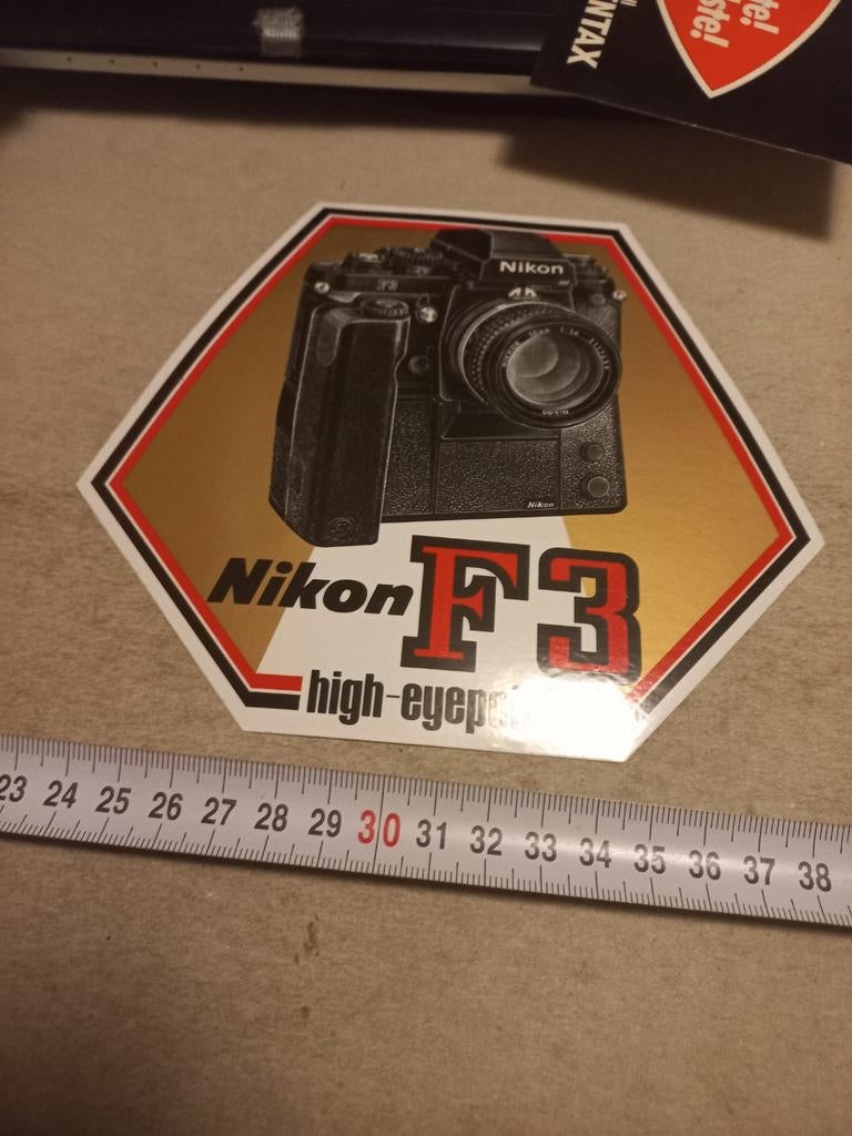 Nikon, Verzamelen, Stickers, Ophalen of Verzenden, Zo goed als nieuw
