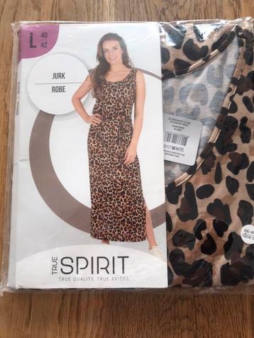 In plastic: Nieuwe lange mouwloze Animalprint Jurk maat L beschikbaar voor biedingen
