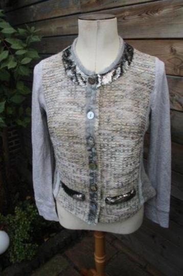 Vest grijs/ beige Just White mt 40 Winter Vaste prijs AANBIE beschikbaar voor biedingen