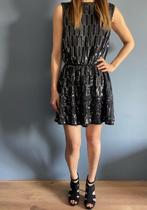 Solange zwarte mini jurk met pailletten - maat S/M, Kleding | Dames, Gedragen, Ophalen of Verzenden, Maat 36 (S), Zwart