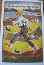 Boekomslag op kaart - Tom Sawyer van Mark Twain - 1950, Verzamelen, Verzenden, 1940 tot 1960, Gelopen, Overige thema's