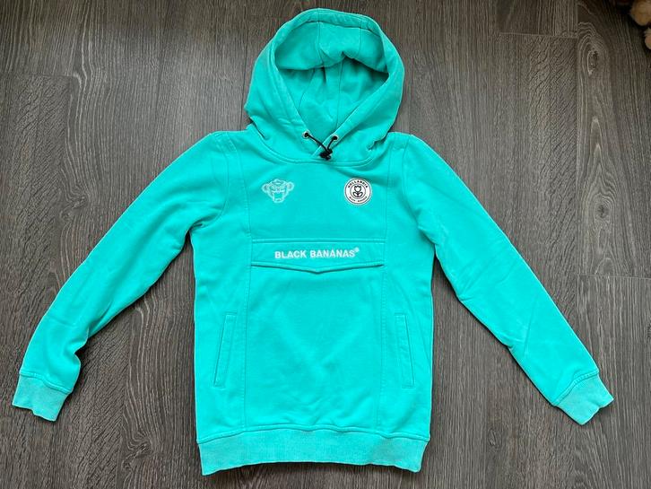 Unisex sweater / hoodie / trui groen Black Bananas mt 164, Kinderen en Baby's, Kinderkleding | Maat 164, Gebruikt, Jongen of Meisje