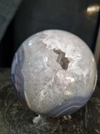 Grote bol van agaat met bergkristal, Ophalen of Verzenden, Mineraal