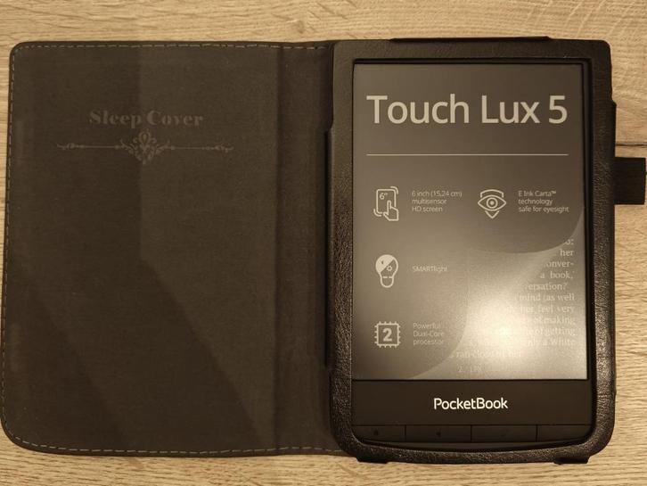 Pocketbook Touch Lux 5 zwart, Computers en Software, E-readers, Zo goed als nieuw, 6 inch of minder, 8 GB, Touchscreen, Wi-Fi