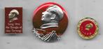 3 OOSTBLOK SPELDEN LENIN MAO, Verzamelen, Speldjes, Pins en Buttons, Ophalen of Verzenden, Gebruikt, Overige onderwerpen, Speldje of Pin