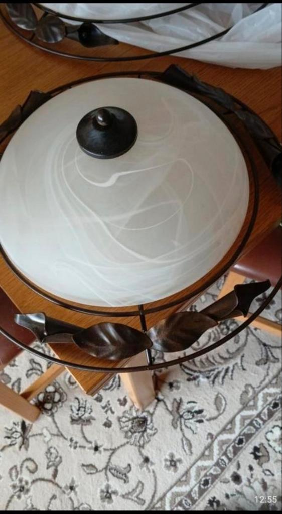 Plafonniere 2x, Huis en Inrichting, Lampen | Plafondlampen, Zo goed als nieuw, Glas, Metaal, Ophalen of Verzenden