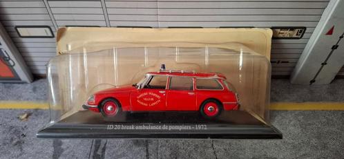 1.43 citroen id 20 break ambulance de pompiers 1972, Hobby en Vrije tijd, Modelauto's | 1:43, Zo goed als nieuw, Auto, Overige merken