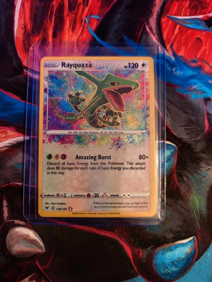 Rayquaza Amazing Rare #138 VIV, Hobby en Vrije tijd, Verzamelkaartspellen | Pokémon, Ophalen of Verzenden