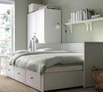 bed uitschuifbaar (IKEA Ledikant HEMNES), Huis en Inrichting, Ophalen, Eenpersoons, Wit, 200 cm