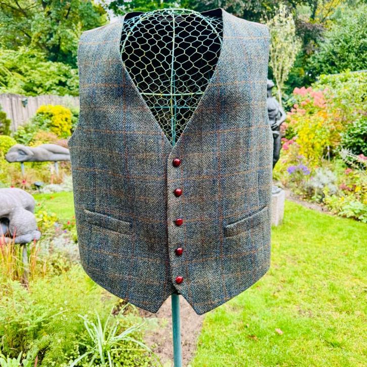 Vest Gilet 'Harris Tweed' mt 56, Antiek en Kunst, Curiosa en Brocante, Ophalen of Verzenden