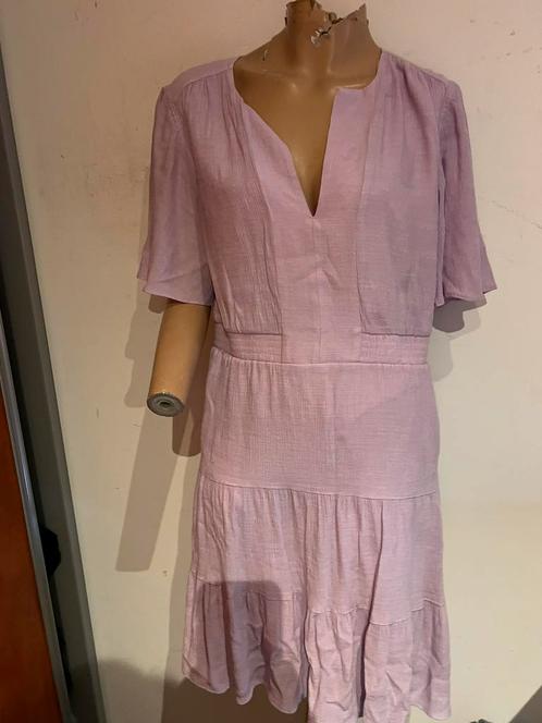 SCOTCH&SODA Jurk maat L  origineel ZGAN, Kleding | Dames, Jurken, Zo goed als nieuw, Maat 42/44 (L), Paars, Onder de knie, Ophalen of Verzenden