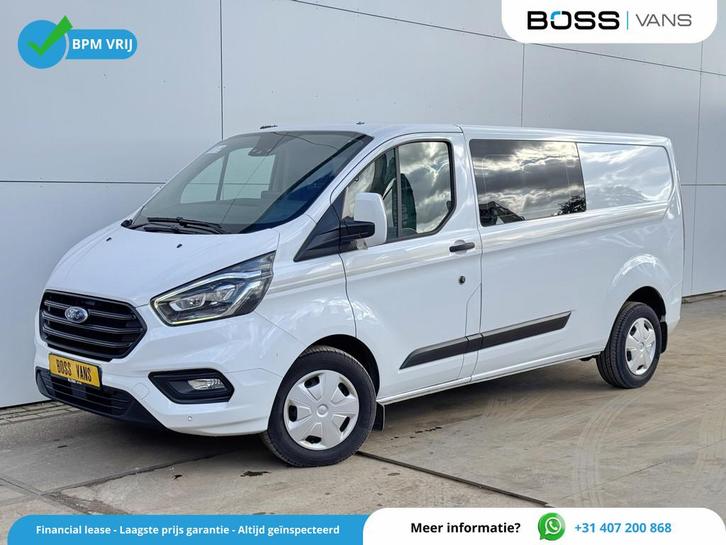 Ford Transit Custom 320 2.0 TDCI 130PK Automaat L2H1 Dubbele, Auto's, Bestelauto's, Bedrijf, Te koop, ABS, Achteruitrijcamera