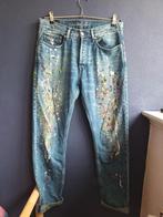 Calvin Klein Jeans broek met verfspatten, Blauw, W30 - W32 (confectie 38/40), Ophalen of Verzenden, Zo goed als nieuw